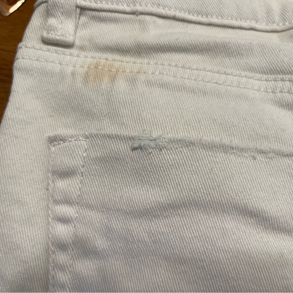 Indigo White Floral Embroidered Women Shorts Size 5 - Picture 6 of 7